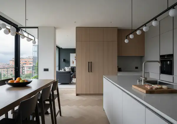 Diseño y fabricación de cocinas a medida en Bogotá, adaptadas milimétricamente al espacio y estilo de vida con acabados de alta gama.