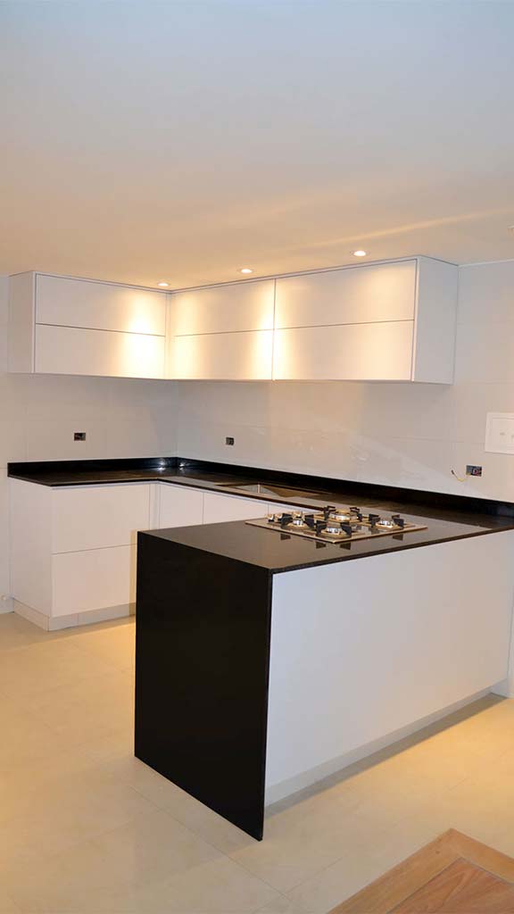 Apartamento nuevo modelo de gabinetes de cocina Muebles de diseño